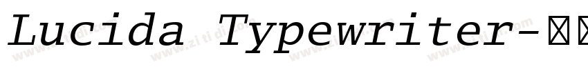 Lucida Typewriter字体转换